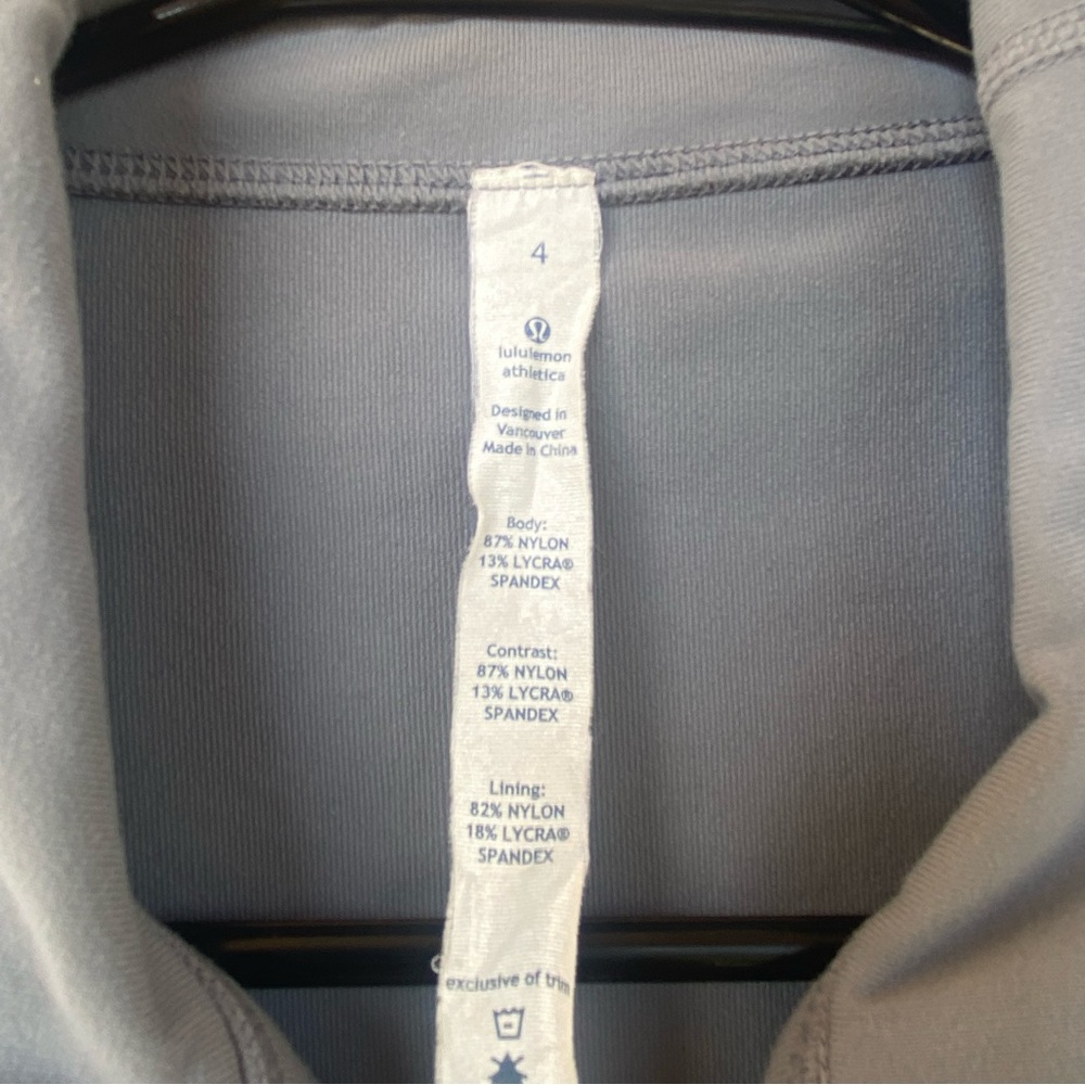 Lululemon In Stride Jacket, Fossil / Wee Are From Space Coal Fossil, Size 4 - Picture 8 of 12